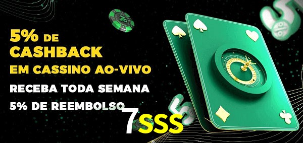 Promoções do cassino ao Vivo 7sss